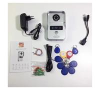 Sonnette vidéo WiFi 1080P, Sonnette d'extérieur, étanche IP65 POE 48V, caméra de Porte, Carte inductive, déverrouillage, Application Intelligente(W02)