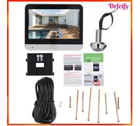 Sonnette vidéo WiFi - AKOZON - Judas - Écran 4,3"" IPS - 1080p - Vision nocturne infrarouge