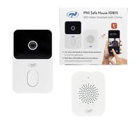 PNI Safe House IDB15 Sonnette vidéo WiFi, Vision Nocturne, IP54, Batterie intégrée, contrôle Depuis l'application Tuya