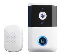Sonnette vidéo WiFi sans fil - Vision nocturne IR - Audio bidirectionnel - Système de sécurité pour la maison.