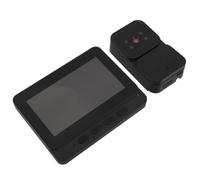 Sonnette Visiophone sans Fil avec Écran 4,3 Pouces pour Maison | Interphonie à Distance, Visualisation Intérieure, 1 Ensemble, Noir, pour Murs et Portes