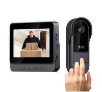 Sonnette visuelle - TIDUCEL - Visiophone - Écran LCD 4,3 pouces - Vision nocturne - Sans fil 2.4G