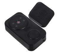 Sonnette Wifi Vidéo Intelligente sans Fil pour Maison, Noire | Installation sans Fil, Communication Vidéo en Temps Réel, Faible Consommation, Intégration Domestique, Plastique Noir