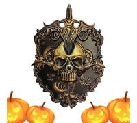 sonnetteEffrayante, sonnetteCrâne,Décoration De Cloche De Porte D'halloweenEn Forme De Crâne De Fer Effrayant | Décorations Animées d'halloween, Cadeaux De Vacances, Farce pour Porches, Portes E