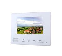 Sonnettes vidéo 7 pouces Bus 2 Kit de systèmes d'interphone de téléphone vidéo vidéo for la maison 1 unités appartement Vision nocturne avec carillon, changeur de voix/message, détection de mouvement