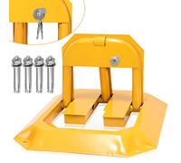 Sonnewelt 1 barrière de parking avec 4 vis d'expansion, barrière de parking avec 3 clés, poteau de parking pliable, serrure de parking universelle, barrière de parking pour garage allée