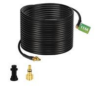Sonnewelt 15m Tuyau Déboucheur Canalisation pour Nettoyeur Haute Pression , 180 Bar 60°C, Déboucheur de canalisations avec Adaptateur, Tuyau Haute Pression pour K2 K3 K4 K5 K7