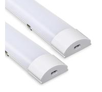 Sonnewelt 2X Neon LED 60 CM 18W Reglette LED Garage 4000K Blanc Neutre Eclairage LED Plafond,IP65 Imperméable Néon Led Plafonnier Connectable pour Garage Ateliers Bureau Parking Salle de bain