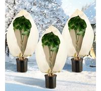 Sonnewelt 3 pièces Protection hivernale pour plantes, 250 x 360 cm | avec fermeture éclair et cordon de serrage, protection contre le gel pour plantes en pot et arbres fruitiers, résistant à la