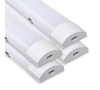 Sonnewelt 4X Neon LED 150 CM 48W Reglette LED Garage 4000K Blanc Neutre Eclairage LED Plafond,IP65 Imperméable Néon Led Plafonnier Connectable pour Garage Ateliers Bureau Parking Salle de bain