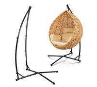 Sonnewelt Armature de fauteuil suspendu, capacité de charge 150 kg, support de siège suspendu, structure stable, en tube d'acier de 215 cm, pour l'intérieur et l'extérieur