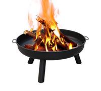 Sonnewelt Brasero Ø 75 cm, brasero d'extérieur avec poignées pour balcon, cour, forêt, cheminée, terrasse, camping