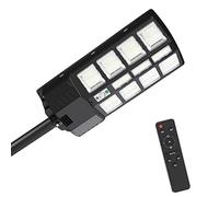 Sonnewelt Lampadaire Réverbère Solaire LED 400W Outdoor Light Pole Light de Sécurité à énergie Solaire avec détecteur Réverbère Solaire d'extérieur Solar Street Light pour les parcs, les couloirs