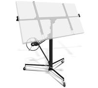 Sonnewelt Lève-plaque - Noir - Charge maximale : 68 kg - Pliable - Réglable en hauteur - XXL : 140 cm - 350 cm - Largeur du bras de charge max. : 290 cm