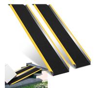 Sonnewelt Lot de 2 rampes d'accès antidérapantes en aluminium - Jusqu'à 600 kg - Pour fauteuil roulant - Pour moto, tondeuse à gazon, remorque, tracteur de pelouse, rampe de seuil de porte - 118 cm