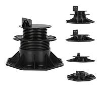 Sonnewelt Lot de 20 plots de terrasse réglables en hauteur - Pour la sous-construction - Pieds réglables de 18 à 30 mm - Pour terrasse, carrelage, dalles de foire