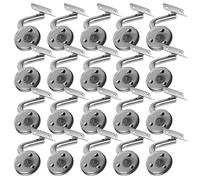 Sonnewelt Lot de 30 supports de main courante en acier inoxydable - Diamètre 50 - Support mural - Fixation pour fixations murales/support (argenté)