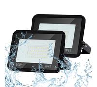 Sonnewelt Projecteur LED Extérieur 30W 2pcs 2550lm Blanc Froid 6000K Spot LED Extérieur économiseur dénergie IP66 Imperméable lumière de Sécurité pour Jardin Patio Cour Garage