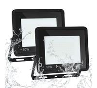 Sonnewelt Projecteur LED Extérieur 50W 2pcs 4250lm Blanc Froid 6000K Spot LED Extérieur économiseur dénergie IP66 Imperméable lumière de Sécurité pour Jardin Patio Cour Garage