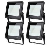 Sonnewelt Projecteur LED Extérieur 50W 4pcs 4250lm Blanc Froid 6000K Spot LED Extérieur économiseur dénergie IP66 Imperméable lumière de Sécurité pour Jardin Patio Cour Garage
