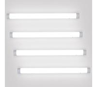 Sonnewelt Reglette LED cuisine 120cm Eclairage Led etanche 4 unités 48W 3600LM IP65 Tube led etanche,Blanc neutre 4000K Eclairage Garage Atelier Plafonnier pour Atelier,Sous Sol,Bureau