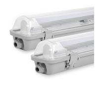 Sonnewelt Reglette LED garage 120cm Eclairage Led etanche 2 unités 18W 1530LM IP65 T8 Tube Reglette Led etanche Blanc neutre 4000K Garage Atelier Plafonnier pour Atelier,Sous Sol,Bureau