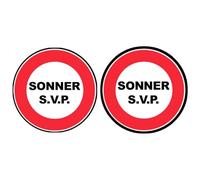 Sonnez SVP (2fois 5cm) - Autocollant(sticker)