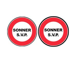 Sonnez SVP (2fois 5cm) - Autocollant(sticker)