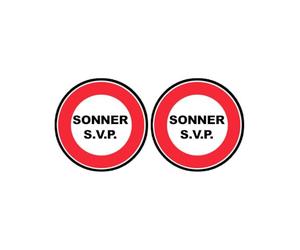 Sonnez SVP (2fois 5cm) - Sticker