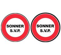Sonnez SVP (2fois 5cm) - Sticker/autocollant