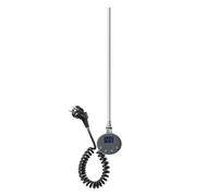 SONNI Résistance électrique avec thermostat, 400 W, anthracite, pour radiateur de salle de bain, élément chauffant pour chauffage, tube chauffant en acier inoxydable avec régulateur de température