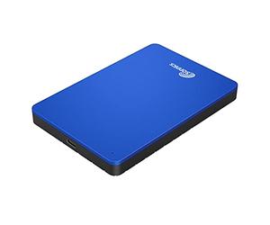 Sonnics 1TB USB 3.1 Type C Externes Portable Durs Disques pour Fenêtres PC, Mac, Smart TV, Xbox One/Série X & PS4 /PS5, Bleu