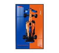SONNIES Panneau mural pour Lego 42141 F1 Racing - Panneaux décoratifs pour voiture Lego - Cadeau (panneau mural uniquement, sans modèle) (option 1)