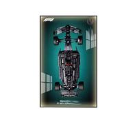 SONNIES Panneau mural pour Lego 42171 F1 modèle de voiture de course, vitrine décorative pour voiture Lego, affichage mural, cadeau (panneau mural uniquement, sans modèle) (bande lumineuse USB type 2)