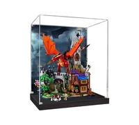 SONNIES Vitrine en acrylique pour Lego 21348 Dragon et Donjon Boîte de rangement transparente Compatible avec Lego 21348 (étui uniquement, sans modèle)