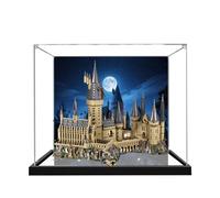 SONNIES Vitrine en acrylique pour Lego 71043 Château de Poudlard de Harry Potter, Boîte anti-poussière, Boîte de rangement, Boîte transparente, Boîte de présentation compatible avec Lego 71043