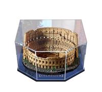 SONNIES Vitrine transparente en acrylique pour Lego 10276 Colisée - Boîte de rangement anti-poussière - Compatible avec Lego 10276 (étui uniquement, sans modèle) (noir)