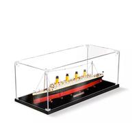 SONNIES Vitrine transparente en acrylique pour Lego 10294 Titanic, boîte de rangement anti-poussière compatible avec Lego 10294 (boîtier uniquement, sans modèle) (3 mm)