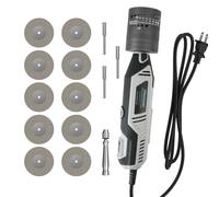 SONNLER Aiguiseur en tungstène pour soudage TIG, 6 tailles et 8 angles, tête de meuleuse à électrode en tungstène, accessoires de soudage TIG avec fente de coupe, décalages multi-angles, 10 roues