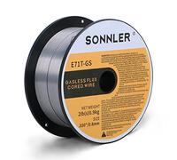 SONNLER . Lot de 3 fils de soudage Mig, fil de soudure MIG, fil en acier doux E71T-GS à faible éclaboussure 0,9 kg compatible avec soudeur HF Fourney Harbor