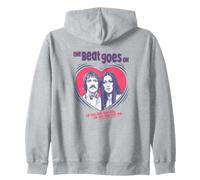 Sonny and Cher The Beat Goes on Hearts Valentine Sweat à Capuche