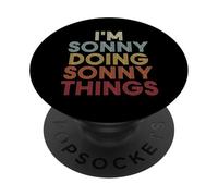 Sonny Name Sonny Personalized Name First Given PopSockets PopGrip Adhésif