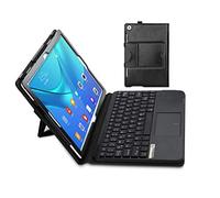SonnyGoldTech MQ Étui clavier Bluetooth avec pavé tactile pour Huawei MediaPad M5 10.8 / M5 Pro 10.8 LTE - Étui QWERTZ allemand