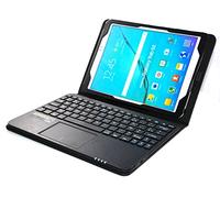 SonnyGoldTech MQ pour Galaxy Tab S2 9.7 - Etui avec Clavier français AZERTY pour Samsung Galaxy LTE SM-T815, SM-T819, WiFi SM-T810, SM-T813 | Housse avec Clavier Bluetooth, touchpad multifonctionne