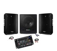 SONO 2000W CUBE + TABLE DE MIXAGE + CAISSON AMPLIFIE + ENCEINTES + CÂBLE PACK SONO PA DJ MIX LIGHT CLUB SOIREE DANSANTE DISCO BAR