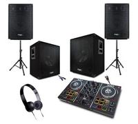 SONO 3000W avec CONTROLEUR DJ NUMARK + 2 ENCEINTES + 2 CAISSONS + PIEDS + CABLES - idéal salle des fêtes animation mariage anniver