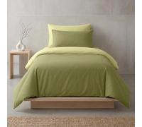 Sono a CASA - Parure de lit Simple, 1 Drap Housse Double 150 x 200 cm et 1 taie d'oreiller Double 50 x 80 cm - 100% Microfibre de Haute qualité (Vert, Simple)