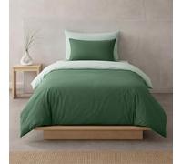 Sono a CASA - Parure de lit Simple, 1 Drap Housse Double 150 x 200 cm et 1 taie d'oreiller Double 50 x 80 cm - 100% Microfibre de Haute qualité (Vert Bouteille, Simple)