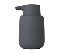 Blomus Distributeur de savon SONO Céramique/Plastique/Silicone Gris foncé 0,25 l H14×Ø8,5 cm