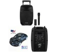 SONO PORTABLE 8¿¿ PRO PARTY KARAOKE BLUETOOTH USB FM MSD + MICRO-MAIN UHF SANS FIL + TELECOMMANDE MEGABASS TWS- SOURIS SF PORSCHE